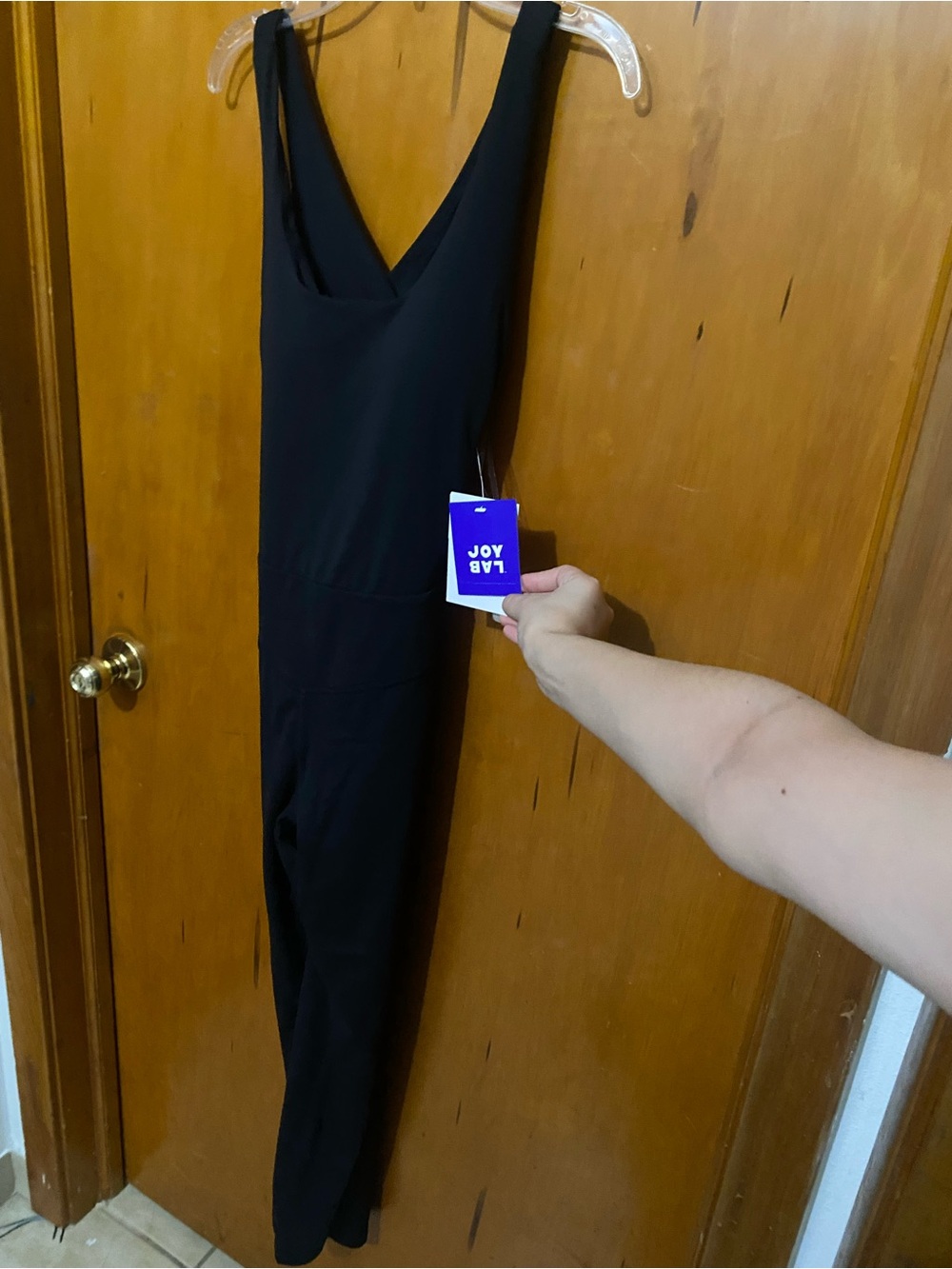 NWT- JoyLab Black Cross-Back One-Piece Jumpsuit sold out/rare - Picture 2 of 10